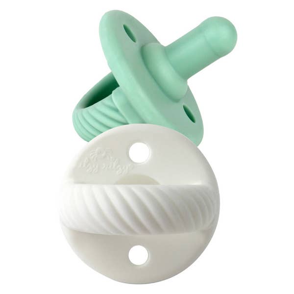 Sweetie Soother- Pacifier Set Mint and White