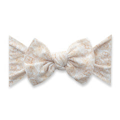 Baby Bling Printed Knot Headband-Pretty In Peach