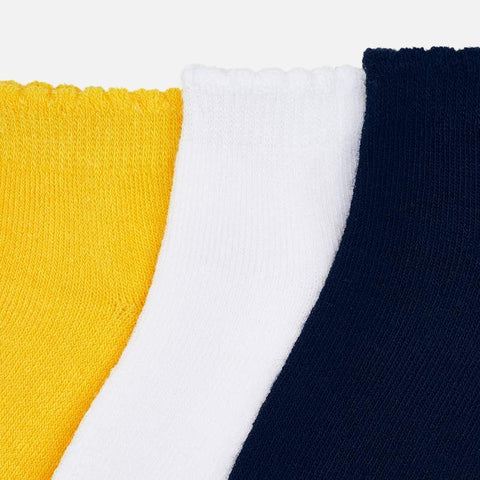 Navy/Yellow 3 pack Socks