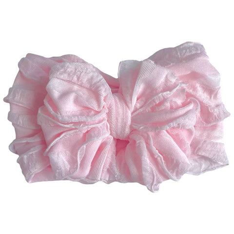 Perfect Pink Ruffle Headband