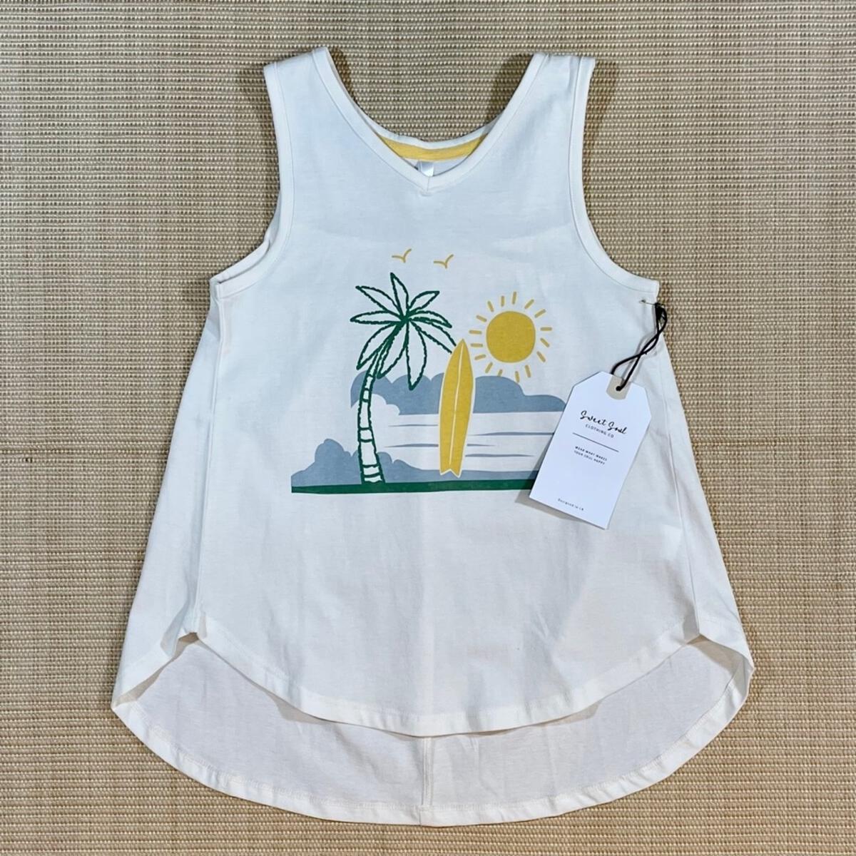 Beach Scene Hi Low Tank Top