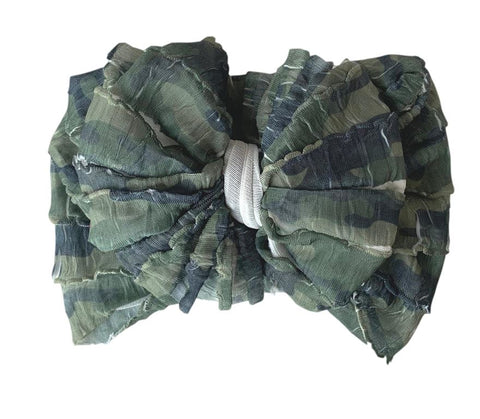 Camo Ruffle Headband