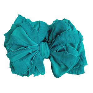 Turquoise Ruffle Headband