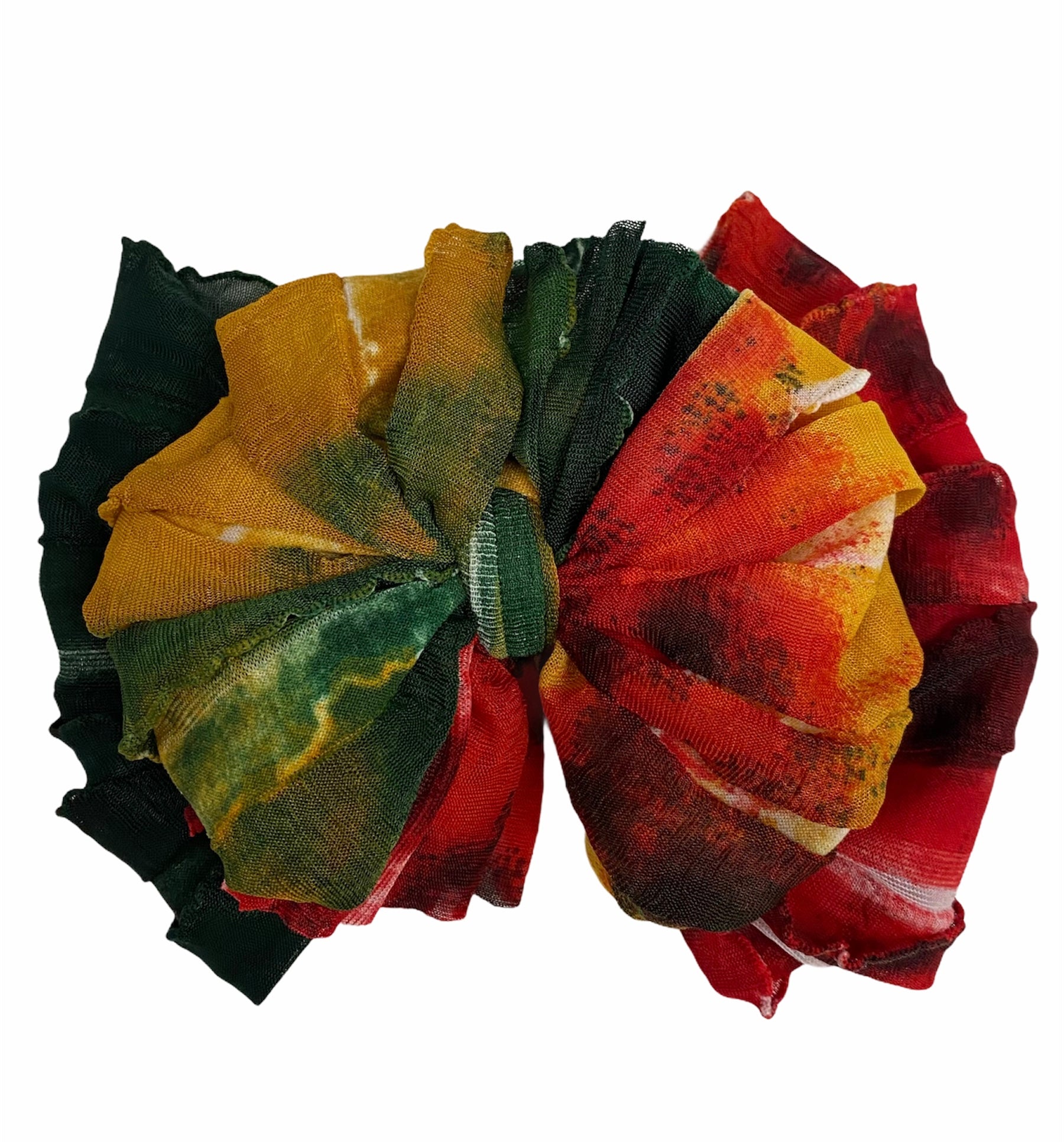 Jungle Tie Dye Ruffle Headband