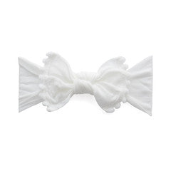 Baby Bling Trimmed Classic Knot  Pom Headband