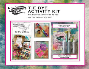 Youth Tie Dye Activity Kit- Pinky Promise Fushia and Black
