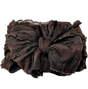Brown Ruffle Headband