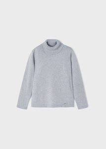 Silver Turtleneck Sweater