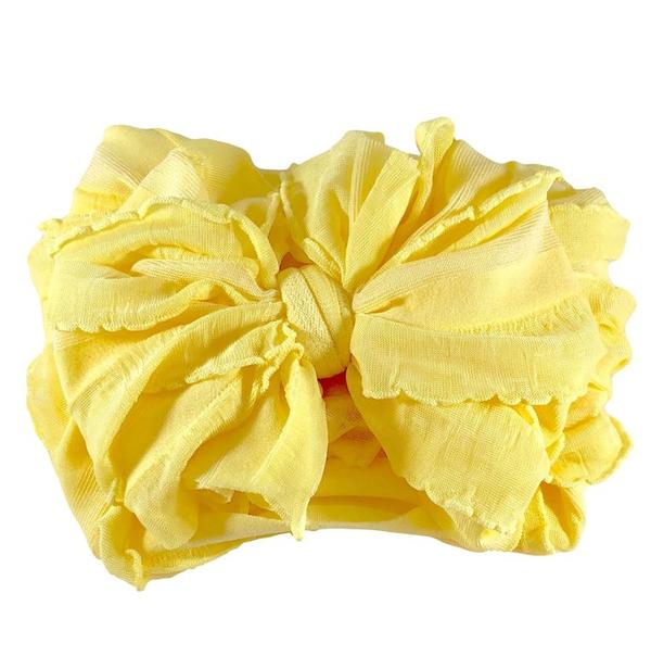 Bright Yellow Ruffle Headband