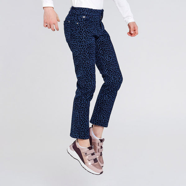 Cropped Cheetah Jeans