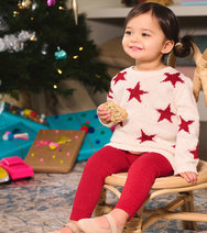 Holiday Stars Sweater Dress & Legging Set