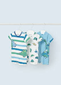 3 Pack Cotton Rompers