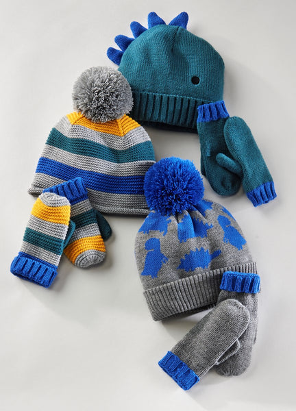 Toddler Assorted Fun Beanies & Mitts Set