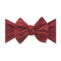 Baby Bling Red Heathered Patterned Knot