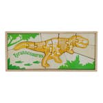 Dino Skeleton Puzzles - Double Sided - Tyrannasaurus