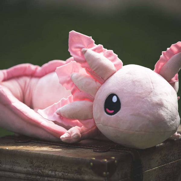 Realistic Axolotl Plush - Pink