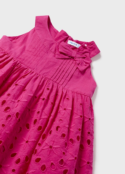 Eyelet Cotton Dress-Orchid