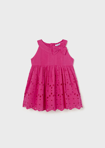 Eyelet Cotton Dress-Orchid