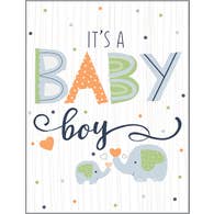 Baby Card - Boy Elephant