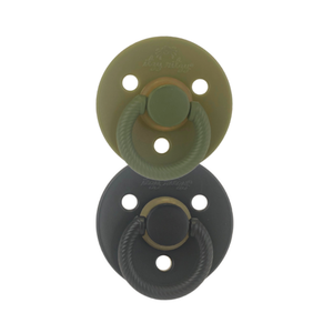 Itzy Soother Camo/Midnight Natural Rubber Pacifier Sets