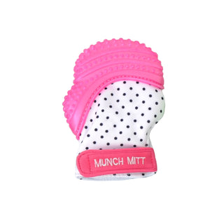 Munch Mitt - Pink Shimmer Dot