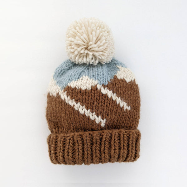 Mountain Hand Knit Beanie Hat