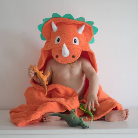 YT Triceratops Hooded Towel
