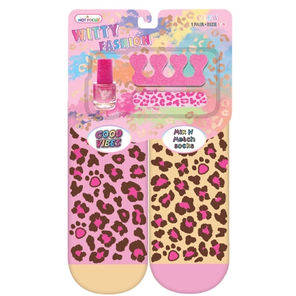 Hot Focus - Leopard  Witty Fashion Socks