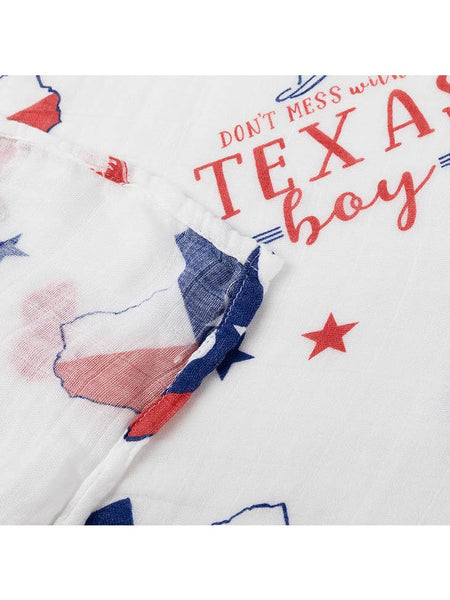 Texas Boy Swaddle Blanket