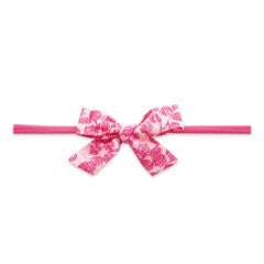 Baby Bling Cotton Print Bow