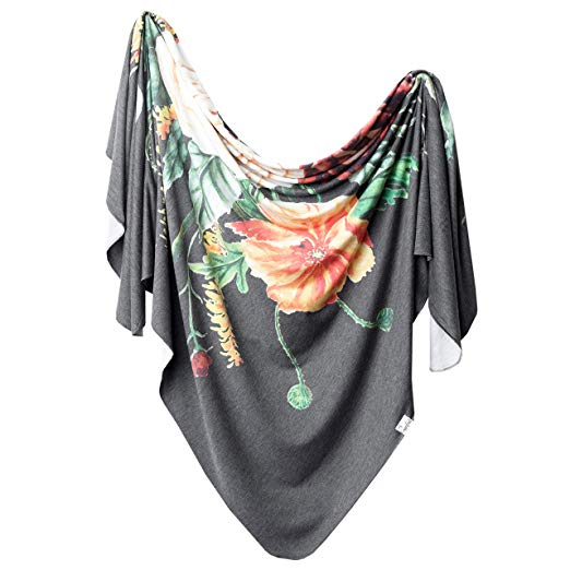 Knit Swaddle Blanket - Raven