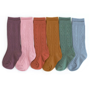 Folklore Cable Knit Knee Highs