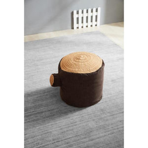 Tree Stump Log Pouf