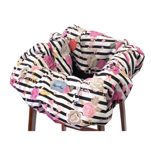 Ritzy Sitzy Shopping Cart And High Chair Cover- Floral Stripe