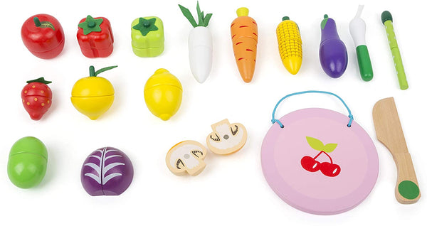 Small Foot Cuttable Magnetic Fruit & Vegetables Playset