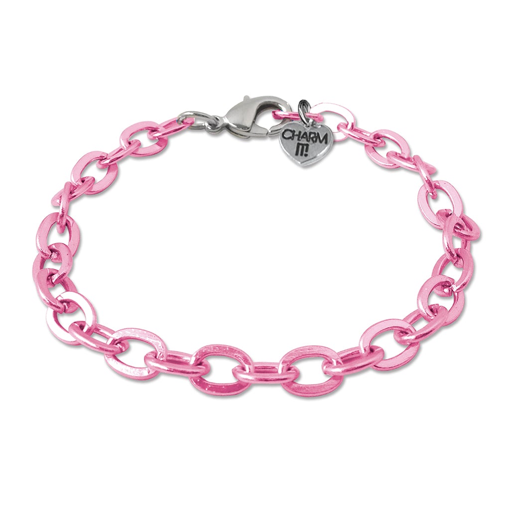 Charm It Chain Pink Bracelet