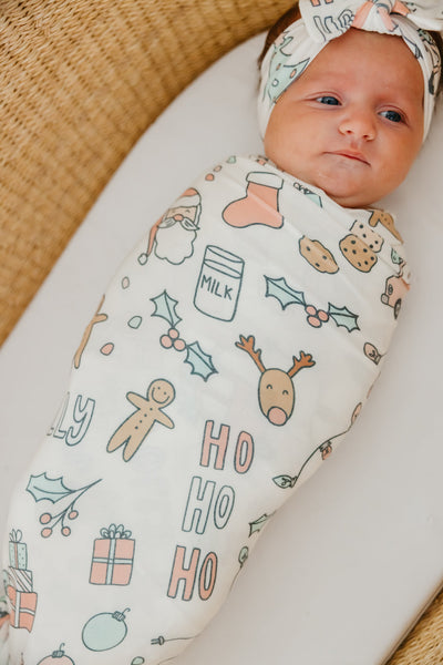 Knit Swaddle Blanket - Cindy