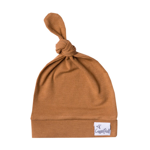 Top Knot Hat- Camel