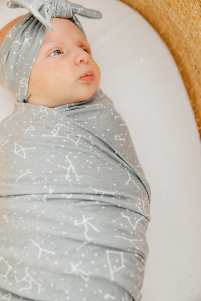 Knit Swaddle Blanket - Astro