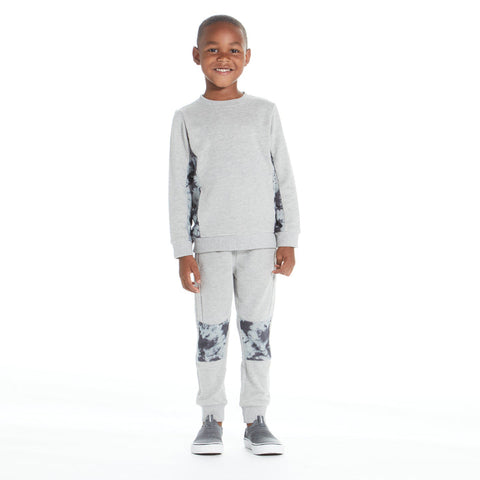 Grey Camo Sweatshirt Set