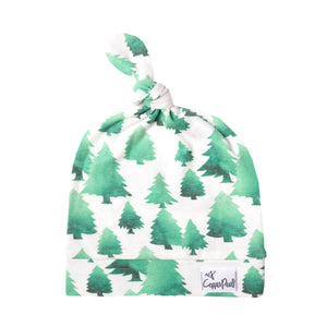 Top Knot Hat- Forest