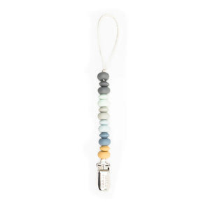 Beaded Pacifier Clips - Soft Multi