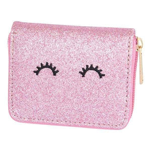 Pink Glitter Wink Wallet