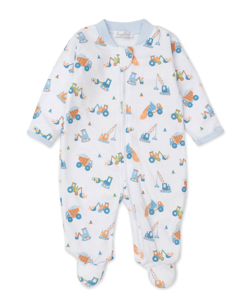 Construction Convoy Zip Footie