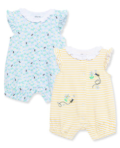 Bee Blossoms 2-Pack Rompers