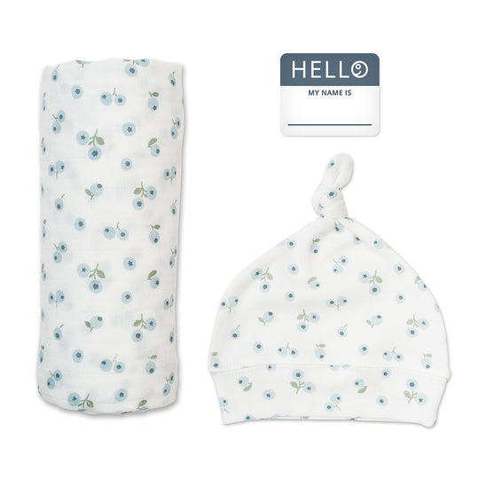 Hello World Swaddle & Hat Sets