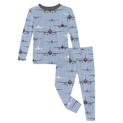 Pond Airplanes Long Sleeve Pajama Set