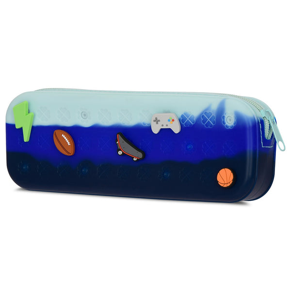Ocean Waves Charmed Jelly Pencil Case
