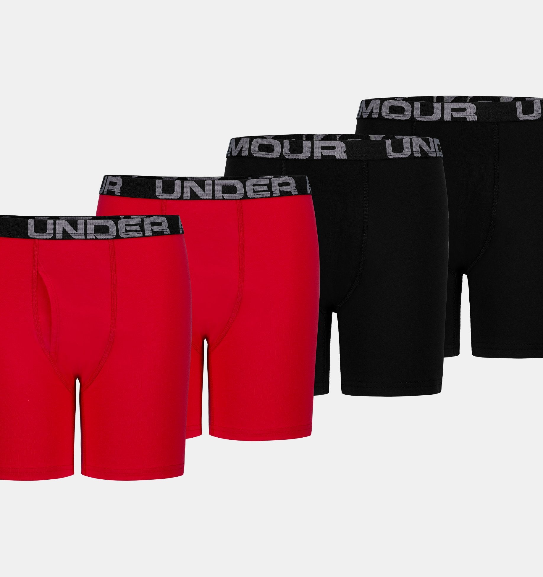 Boys UA cotton Stretch Boxerjock Underwear (4 pack)