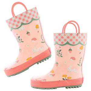 Rain Boots - Strawberry Field